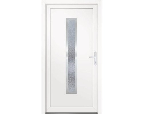 Porte multifonction plastique Alabama II CH blanc 1000x2000 mm droite avec poussoir de porte