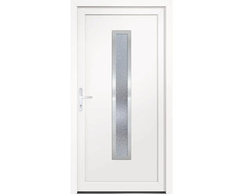 Porte multifonction plastique Alabama II CH blanc 1000x2000 mm gauche avec poussoir de porte Porte multifonction plastique Alabama II CH blanc 1000x2000 mm gauche avec poussoir de porte