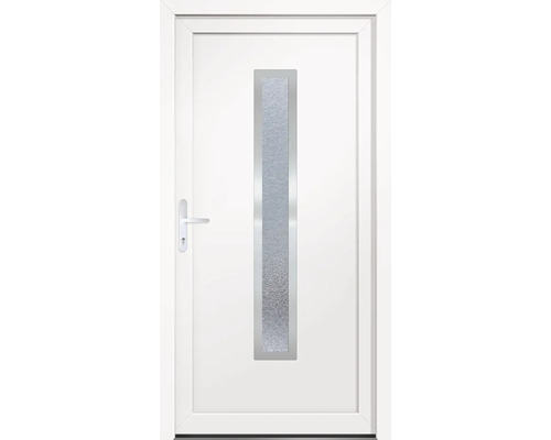 Porte multifonction plastique Alabama II CH blanc 1100x2100 mm gauche avec poussoir de porte