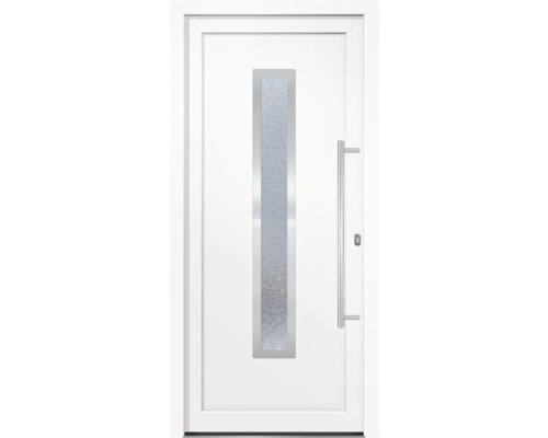 Porte multifonction plastique Alabama II CH blanc 1000x2100 mm droite avec barre de poignée