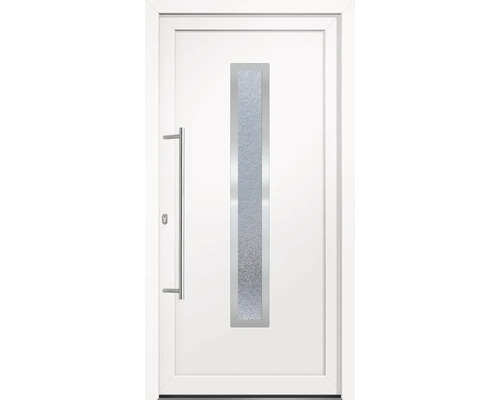 Porte multifonction plastique Alabama II CH blanc 1100x2100 mm gauche avec barre de poignée