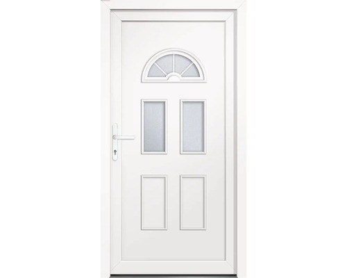 Porte multifonction plastique Ohio II CH blanc 1000x2000 mm gauche avec poussoir de porte Porte multifonction plastique Ohio II CH blanc 1000x2000 mm gauche avec poussoir de porte