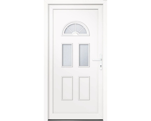 Porte multifonction plastique Ohio II CH blanc 1100x2100 mm droite avec poussoir de porte