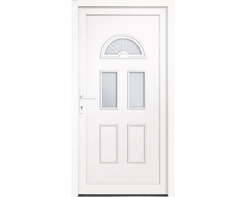 Porte multifonction plastique Ohio II CH blanc 1100x2100 mm gauche avec poussoir de porte