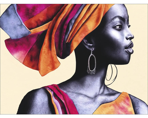 Tableau sur toile African Woman I 116x84 cm