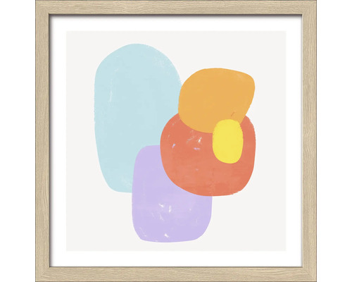 Tableau encadré Colorful Abstract Shapes II 28x28 cm