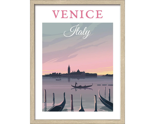 Gerahmtes Bild Venice 33x43 cm