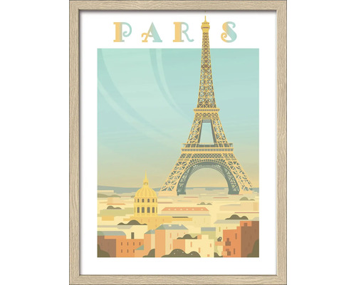Gerahmtes Bild Paris 33x43 cm