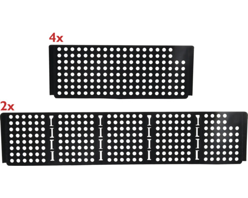 Kunststoff-Lüftungsgitter, Set mit sechs Stück