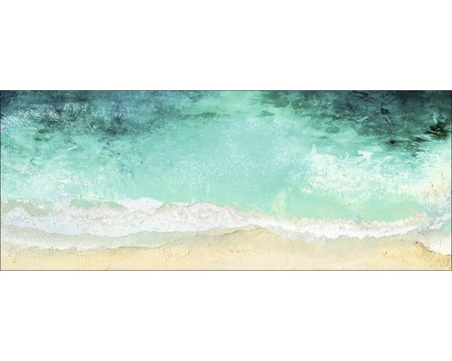 Glasbild Sea Surf 125x50 cm