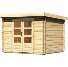 Holz Gartenhaus mit Doppeltür und Fenstern
