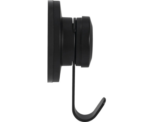 Crochet mural noir pour fixation au mur