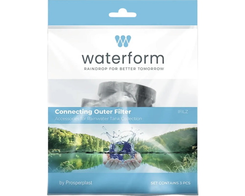 Waterform Vorfilter für Regensammeltanks, Set mit 3 Stück