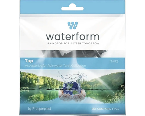 Waterform Hahn-Set für Regenwassertanks, 3-teilig