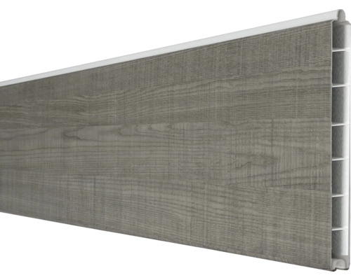 Profilé simple GroJa BasicLine étroit 180 x 15 cm Grey Ash Cut