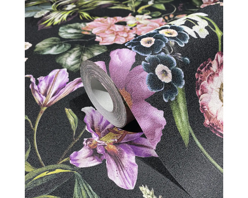 Rouleau de papier peint intissé avec motif floral