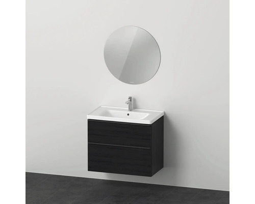 Ensemble de meubles de salle de bains DURAVIT D-Neo 80 cm chêne noir mat 3 pièces DE011001616