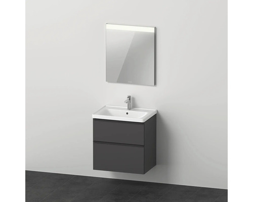Ensemble de meubles de salle de bains DURAVIT D-Neo 65 cm graphit mat 3 pièces DE011204949