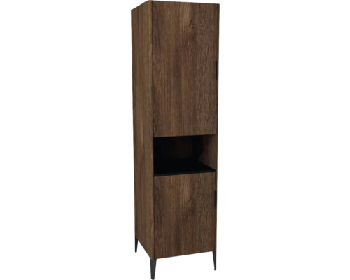 Armoire haute avec 2 portes Devo Lotos gauche lxhxp 50x190x53 cm bronze expressive oak