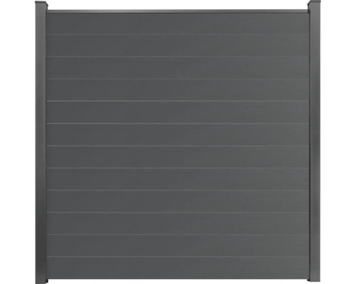 Élément principal GroJa BasicLine étroite système d'enfichage sans poteaux 180 x 180 cm anthracite