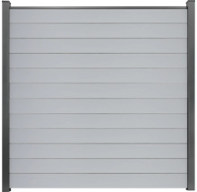 Gartenzaun mit horizontalen Paneelen