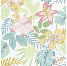 Papier peint à motif floral