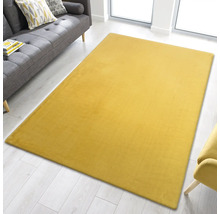 Tapis jaune dans le salon
