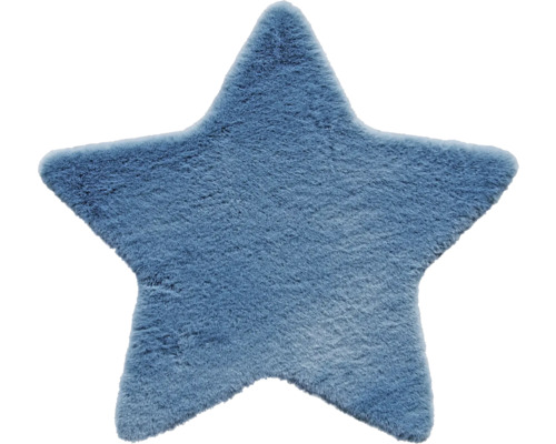 Teppich blau 80x80 cm