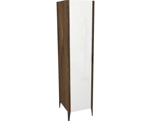 Armoire haute avec miroir Devo Lotos gauche lxhxp 45x190x53 cm bronze expressive oak