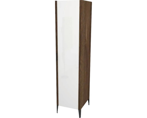 Armoire haute avec miroir Devo Lotos droite lxhxp 45x190x53 cm bronze expressive oak