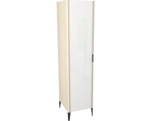 Armoire haute avec miroir Devo Lotos gauche lxhxp 45x190x53 cm structure avola blanc crème