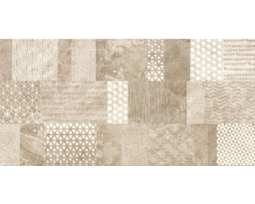 Carrelage mural décoratif en grès Saragossa marron 29.8x59.8x0.8 cm Carreau décoratif avec motifs géométriques