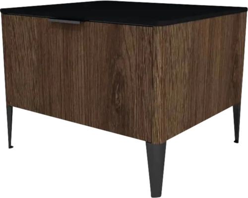 Meuble bas avec 1 tiroir Devo Lotos lxhxp 60x46x53 cm bronze expressive oak/soft black