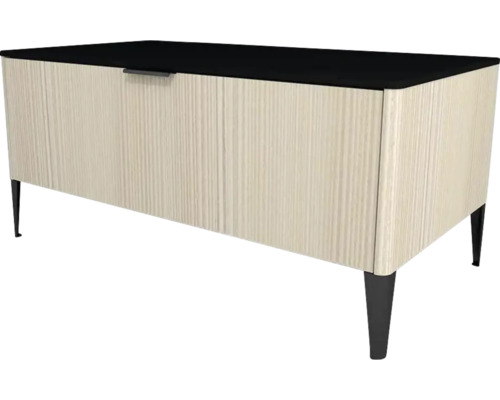 Meuble bas avec 1 tiroir Devo Lotos lxhxp 100x46x53 cm structure avola blanc crème/soft black