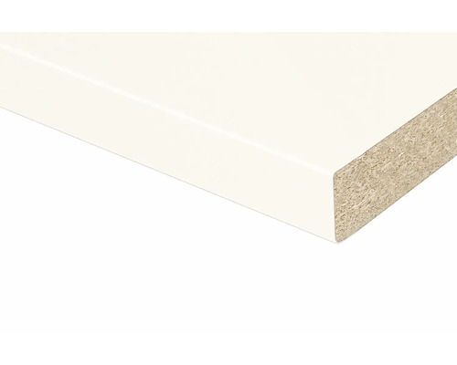 Detailansicht einer beschichteten Spanplatte