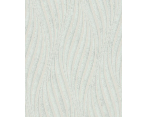 Papier peint intissé 34260 City Glow aspect 3D gris vert Papier peint à motif ondulé