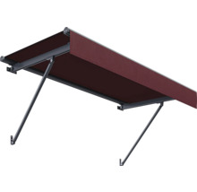 Store banne à bras articulés avec revêtement en tissu