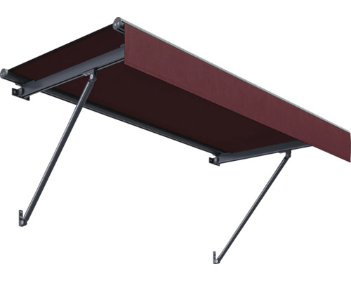 Store banne à bras articulés avec revêtement en tissu