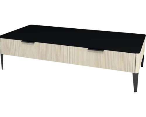 Unterschrank mit 2 Schubladen Devo Lotos BxHxT 120x31x53 cm structure avola cremeweiss/soft black