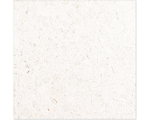 Dalle de terrasse Terrazzo Castello crema 60x60x2,5 cm Gros plan d'une dalle en pierre naturelle