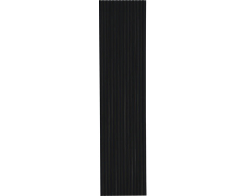 Revêtement de façade sombre avec lignes verticales