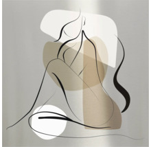 Metallbild Line Art Woman VI 50x50 cm