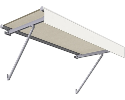 Store banne à bras articulés avec tissu et support