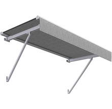 Store banne avec bras de projection pour montage en façade