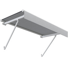 Store banne à bras articulés déployé pour l''ombrage extérieur