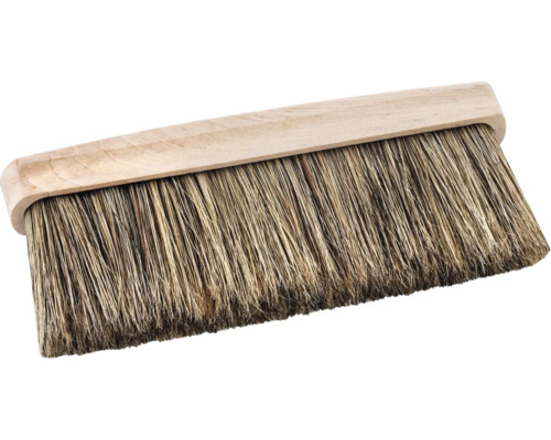 Balayette à main avec manche en bois et poils naturels