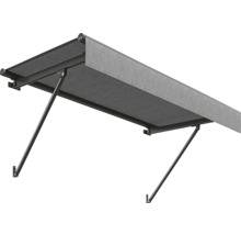 Store banne à bras articulés extensible pour montage mural