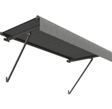 Store banne à bras articulés avec revêtement en tissu