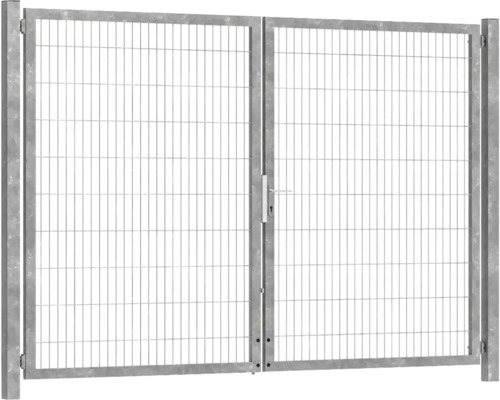 Premium-Doppeltor 300 x 200 cm 8/6/8 Rahmen 60x40 inkl. Pfosten zum Einbetonieren feuerverzinkt Premium-Doppeltor 300 x 200 cm 8/6/8 Rahmen 60x40 inkl. Pfosten zum Einbetonieren feuerverzinkt