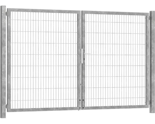 Premium-Doppeltor 300 x 180 cm 8/6/8 Rahmen 60x40 inkl. Pfosten zum Einbetonieren feuerverzinkt Premium-Doppeltor 300 x 180 cm 8/6/8 Rahmen 60x40 inkl. Pfosten zum Einbetonieren feuerverzinkt